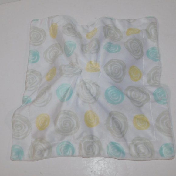 Disney Baby Dumbo Elephant Gray Yellow Blue Swirls Security Blanket Lovey Nunu - Picture 6 of 6